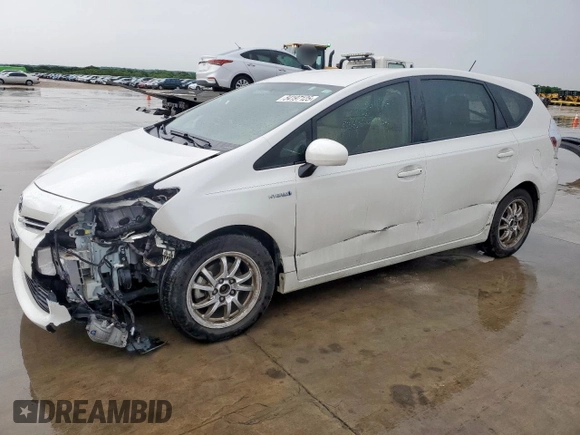 2012 Toyota Prius Two with VIN JTDZN3EU6C3102847, listed as a Copart auction lot 54197125 with 106,973 mi miles and Salvage Title. Bid and sale history available at DreamBid. Image 1.