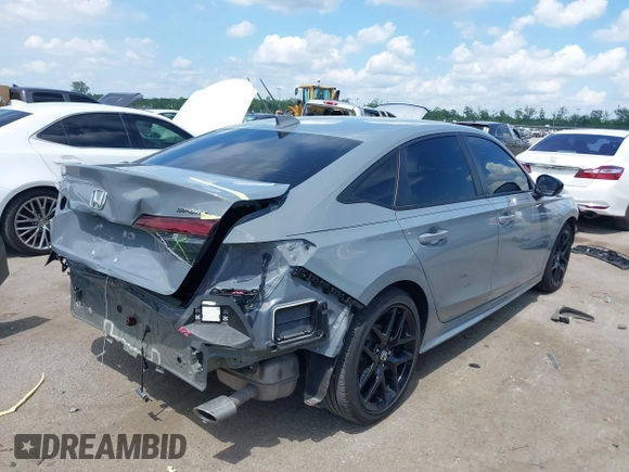 2025 Honda Civic Sport with VIN 2HGFE2F54SH564003, listed as a IAAI auction lot 42123436 with 7,042 mi miles and . Bid and sale history available at DreamBid. Image 4.