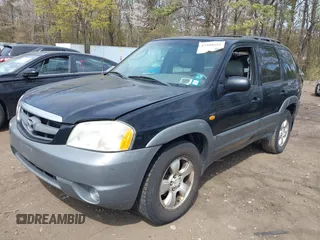 2002 Mazda Tribute LX with VIN 4F2YU08152KM63439, listed as a IAAI auction lot 42108181 with 146,428 mi miles and . Bid and sale history available at carsss.com. Image 2.