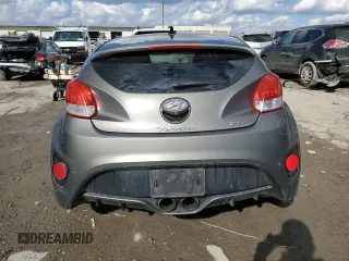 2013 Hyundai Veloster Turbo with VIN KMHTC6AE1DU124502, listed as a Copart auction lot 46489915 with 143,526 mi miles and Salvage title. Bid and sale history available at DreamBid. Image 6.