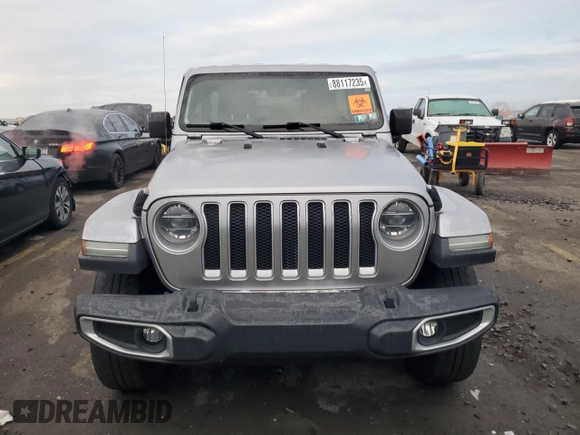 2018 Jeep Wrangler Unlimited Sahara with VIN 1C4HJXEG9JW118965, listed as a Copart auction lot 88117235 with 95,840 mi miles and Salvage title. Bid and sale history available at DreamBid. Image 5.