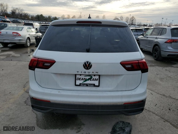 2024 Volkswagen Tiguan S with VIN 3VVRB7AX8RM189529, listed as a Copart auction lot 44741095 with 0 mi miles and Salvage Title. Bid and sale history available at carsss.com. Image 6.
