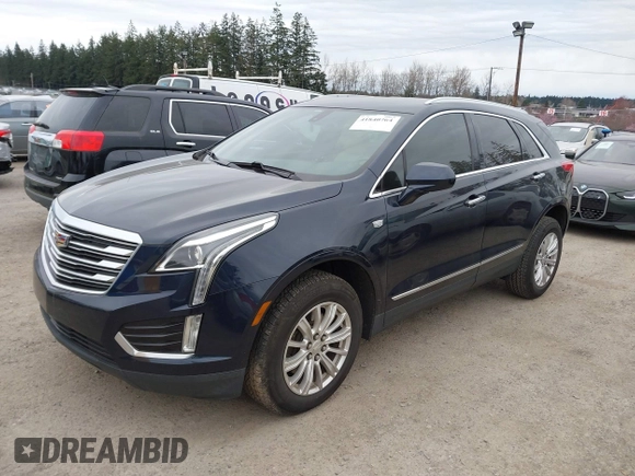 2017 Cadillac XT5 FWD with VIN 1GYKNARS2HZ188557, listed as a IAAI auction lot 41840764 with 104,524 mi miles. Bid and sale history available at carsss.com. Image 2.
