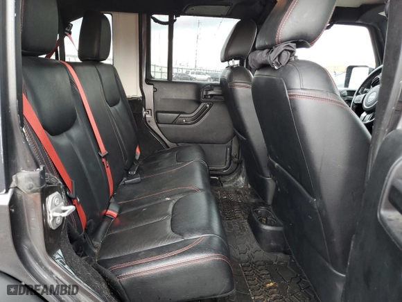 2017 Jeep Wrangler Unlimited Rubicon with VIN 1C4BJWFG7HL658924, listed as a Copart auction lot 83035294 with 95,031 mi miles and Salvage Title. Bid and sale history available at carsss.com. Image 10.