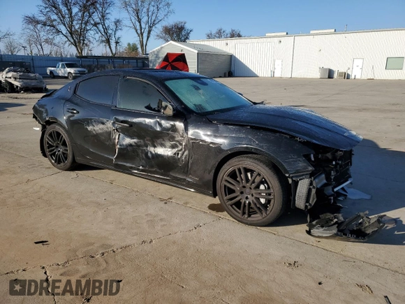 2018 Maserati Ghibli GranSport with VIN ZAM57XSS1J1306477, listed as a Copart auction lot 46716285 with 50,183 mi miles and Salvage Title. Bid and sale history available at carsss.com. Image 4.