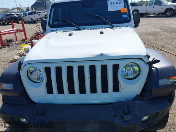 2021 Jeep Wrangler Unlimited Willys with VIN 1C4HJXDN7MW535893, listed as a IAAI auction lot 41984525 with 61,945 mi miles and . Bid and sale history available at DreamBid. Image 6.