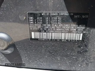 2024 Subaru Legacy Premium with VIN 4S3BWAC66R3019581, listed as a IAAI auction lot 42285356 with 24,396 mi miles and . Bid and sale history available at DreamBid. Image 9.