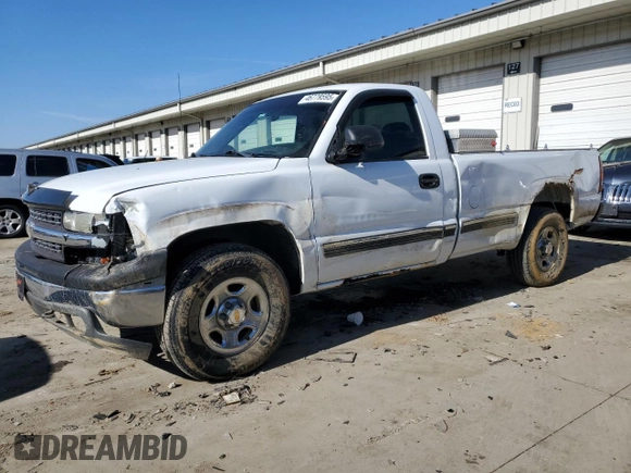 2000 Chevrolet Silverado 1500 with VIN 1GCEK14T1YZ263275, listed as a Copart auction lot 46779595 with 144,052 mi miles and Salvage Title. Bid and sale history available at carsss.com. Image 1.