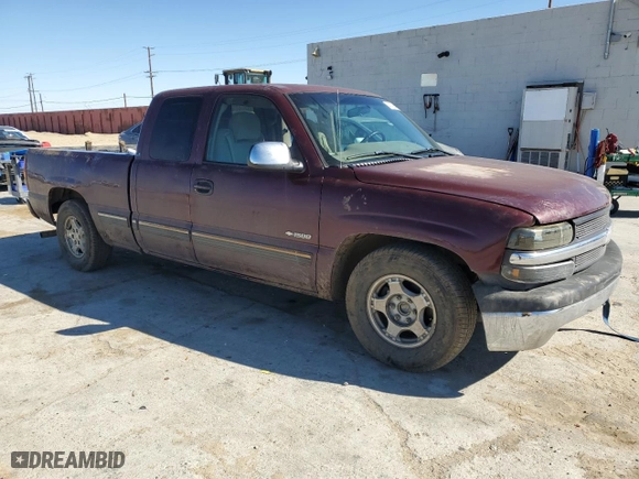 2001 Chevrolet Silverado 1500 LS with VIN 2GCEC19V011330051, listed as a Copart auction lot 47099485 with 162,390 mi miles and Salvage Title. Bid and sale history available at carsss.com. Image 4.