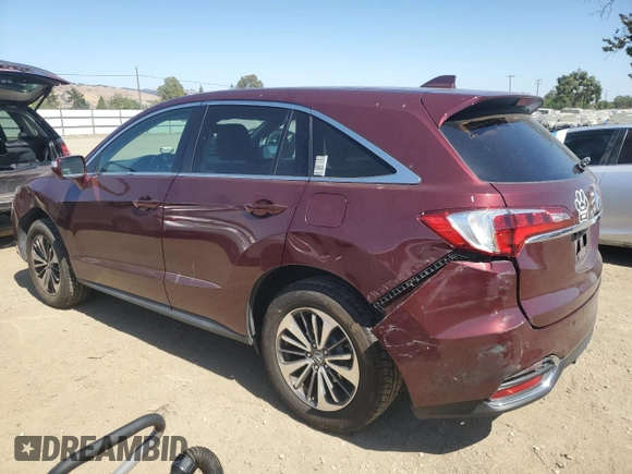 2017 Acura RDX Advance with VIN 5J8TB4H74HL014740, listed as a Copart auction lot 61172935 with 52,915 mi miles and Salvage title. Bid and sale history available at DreamBid. Image 2.