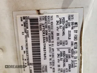 1996 Ford Ranger XL z VIN 1FTCR10A6TPB57691, wystawiony jako Copart lot #57167995 z przebiegiem 275 257 mil mil oraz Szkoda całkowita • Salvage title. Historia ofert i sprzedaży dostępna na DreamBid. Obrazek 12.