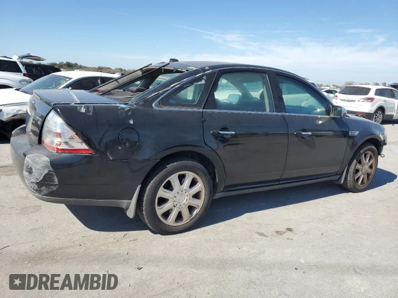 2008 Ford Taurus Limited with VIN 1FAHP28W08G134163, listed as a Copart auction lot 80072614 with 121,614 mi miles and Salvage Title. Bid and sale history available at carsss.com. Image 3.