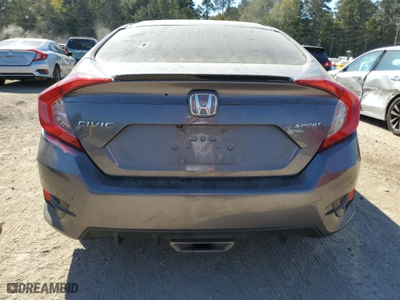 2021 Honda Civic Sedan Sport with VIN 19XFC2F83ME202600, listed as a Copart auction lot 77678754 with 66,978 mi miles and Salvage Title. Bid and sale history available at carsss.com. Image 6.