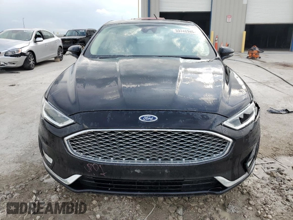 2020 Ford Fusion Titanium with VIN 3FA6P0D90LR192500, listed as a Copart auction lot 53746345 with 135,636 mi miles and Salvage title. Bid and sale history available at DreamBid. Image 5.