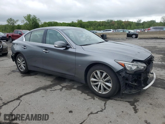 2015 Infiniti Q50 Premium with VIN JN1BV7AR6FM419944, listed as a Copart auction lot 55504355 with 101,886 mi miles and Salvage Title. Bid and sale history available at DreamBid. Image 4.