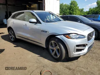 2019 Jaguar F-Pace 30t R-Sport with VIN SADCL2GX8KA358905, listed as a Copart auction lot 57285004 with 44,229 mi miles and Non repairable. Bid and sale history available at DreamBid. Image 4.