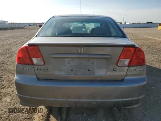2005 Honda Civic with VIN JHMES96615S022180, listed as a Copart auction lot 50362915 with 231,987 mi miles and Salvage Title. Bid and sale history available at DreamBid. Image 6.