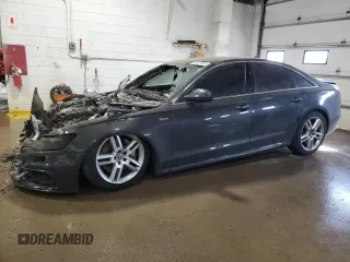 2014 Audi A6 3.0T Prestige with VIN WAUHGAFC1EN031979, listed as a Copart auction lot 48577955 with 0 mi miles and Non Repairable. Bid and sale history available at carsss.com. Image 1.