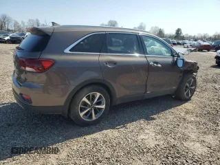 2019 Kia Sorento EX V6 with VIN 5XYPHDA59KG448467, listed as a Copart auction lot 54129805 with 57,185 mi miles and Salvage Title. Bid and sale history available at carsss.com. Image 3.