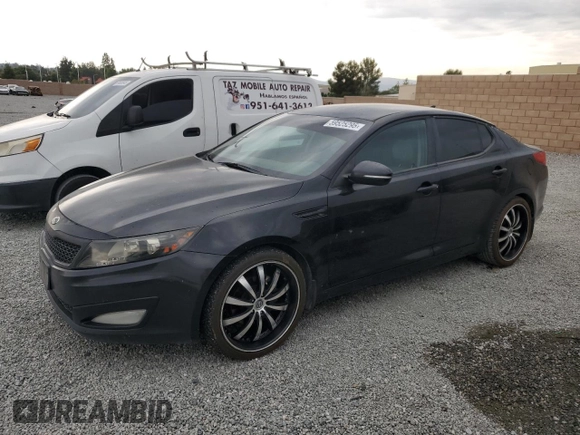 2013 Kia Optima EX with VIN 5XXGN4A73DG216495, listed as a Copart auction lot 59525295 with 180,253 mi miles and Clean title. Bid and sale history available at DreamBid. Image 1.