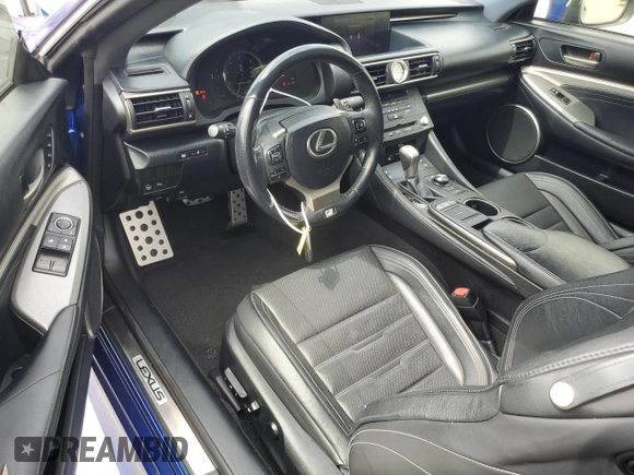 2015 Lexus RC 350 F Sport z VIN JTHHE5BCXF5002079, wystawiony jako Copart lot #54504315 z przebiegiem 98 218 mil mil oraz Szkoda całkowita • Salvage title. Historia ofert i sprzedaży dostępna na DreamBid. Obrazek 8.