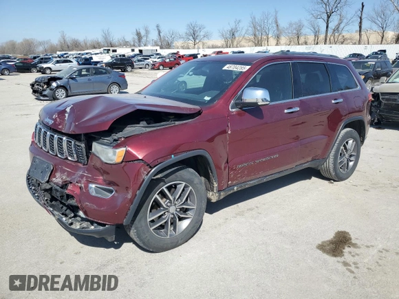 2018 Jeep Grand Cherokee Limited with VIN 1C4RJFBG3JC320317, listed as a Copart auction lot 48704285 with 135,919 mi miles and Salvage Title. Bid and sale history available at carsss.com. Image 1.