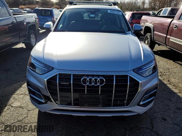 2022 Audi Q5 Premium with VIN WA1ABAFYXN2083220, listed as a Copart auction lot 80867064 with 46,924 mi miles and Salvage title. Bid and sale history available at DreamBid. Image 5.