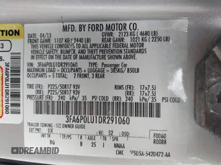 2013 Ford Fusion SE Hybrid z VIN 3FA6P0LU1DR291060, wystawiony jako IAAI lot #42731674 z przebiegiem 93 918 mil mil oraz . Historia ofert i sprzedaży dostępna na DreamBid. Obrazek 9.