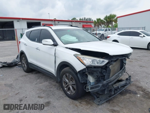 2014 Hyundai Santa Fe with VIN 5XYZU3LB9EG229255, listed as a IAAI auction lot 42407410 with 201,523 mi miles and . Bid and sale history available at DreamBid. Image 1.