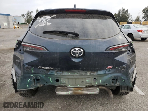 2019 Toyota Corolla Hatchback SE with VIN JTNK4RBE4K3064176, listed as a Copart auction lot 76322054 with 44,187 mi miles and Salvage Title. Bid and sale history available at carsss.com. Image 6.