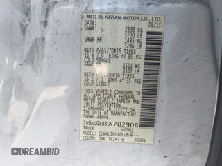 2016 Nissan Frontier S z VIN 1N6AD0ER3GN702906, wystawiony jako IAAI lot #42563222 z przebiegiem 128 053 mil mil oraz . Historia ofert i sprzedaży dostępna na DreamBid. Obrazek 9.