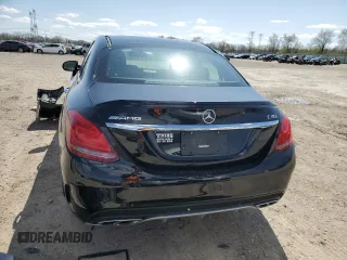 2018 Mercedes-Benz C 43 AMG with VIN 55SWF6EB7JU266087, listed as a Copart auction lot 52188745 with 45,891 mi miles and Salvage title. Bid and sale history available at DreamBid. Image 6.