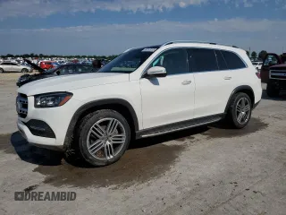 2020 Mercedes-Benz GLS 450 with VIN 4JGFF5KE1LA147954, listed as a Copart auction lot 60203205 with 106,571 mi miles and Salvage title. Bid and sale history available at DreamBid. Image 1.