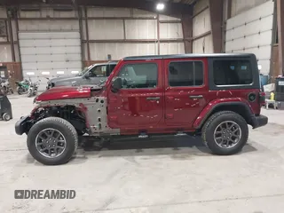 2021 Jeep Wrangler Unlimited Sport S with VIN 1C4HJXDN1MW596334, listed as a IAAI auction lot 41730278 with 64,126 mi miles and . Bid and sale history available at DreamBid. Image 15.