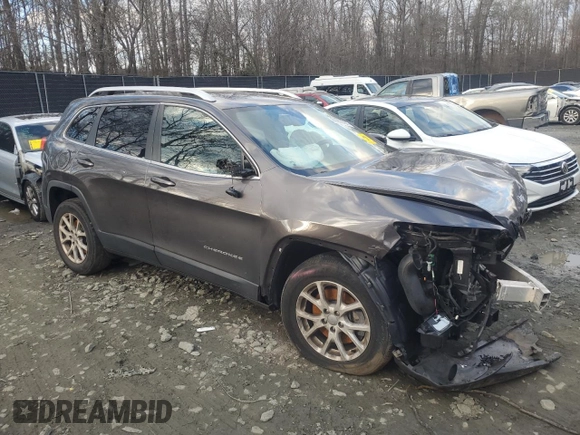 2018 Jeep Cherokee Latitude Plus with VIN 1C4PJMLXXJD547637, listed as a Copart auction lot 86063784 with Not provided miles and Salvage title. Bid and sale history available at DreamBid. Image 4.