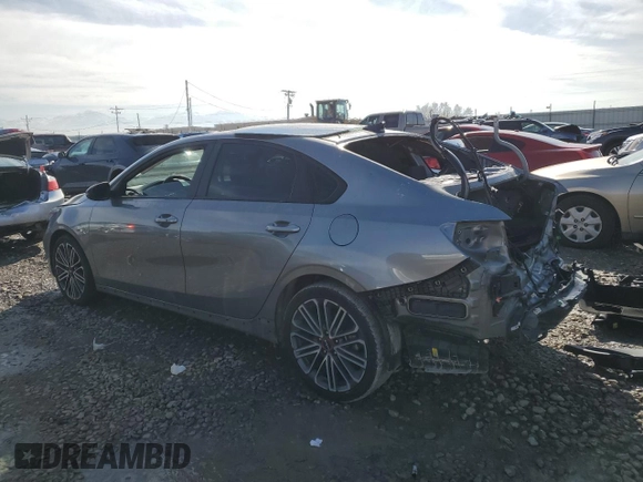 2024 Kia Forte GT with VIN 3KPF44AC9RE710338, listed as a Copart auction lot 46486985 with 20,486 mi miles and Salvage Title. Bid and sale history available at carsss.com. Image 2.