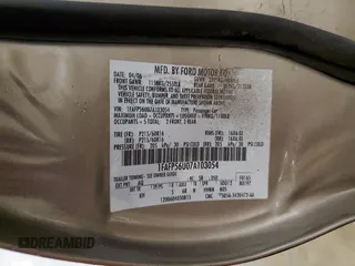 2007 Ford Taurus SEL с VIN 1FAFP56U07A103054, выставлен на аукционе Copart как лот 59935755 с пробегом 123 975 миль миль и Списание • Salvage title. История ставок и продаж доступна на DreamBid. Изображение 12.
