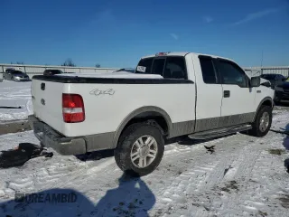 2005 Ford F-150 XLT with VIN 1FTPX14555NA48125, listed as a Copart auction lot 46129885 with 203,695 mi miles and Salvage Title. Bid and sale history available at carsss.com. Image 3.