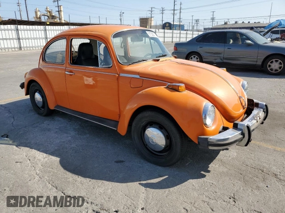 1974 Volkswagen Beetle with VIN 1342582192, listed as a Copart auction lot 61535715 with 12,629 mi miles and Clean title. Bid and sale history available at DreamBid. Image 4.