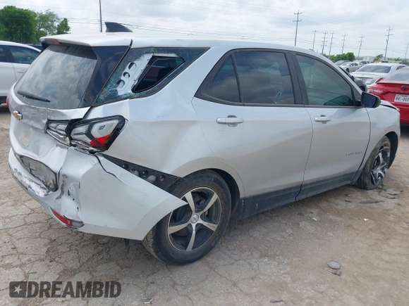 2022 Chevrolet Equinox LS with VIN 3GNAXHEV2NS192791, listed as a IAAI auction lot 42078843 with 33,137 mi miles and . Bid and sale history available at DreamBid. Image 4.