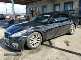 2015 Infiniti Q70 with VIN JN1EY1AP9FM510013, listed as a Copart auction lot 45341105 with 92,255 mi miles and Salvage title. Bid and sale history available at DreamBid. Image 1.