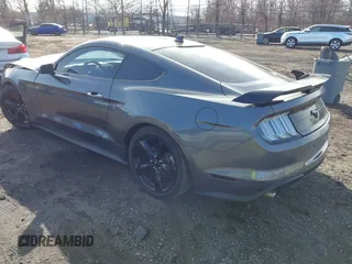 2021 Ford Mustang EcoBoost with VIN 1FA6P8TH4M5136345, listed as a IAAI auction lot 41503885 with 18,853 mi miles. Bid and sale history available at carsss.com. Image 3.