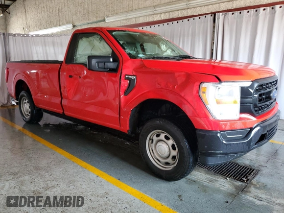 2021 Ford F-150 XL with VIN 1FTMF1CB6MKE94085, listed as a Copart auction lot 63797075 with 216,602 mi miles and Clean title. Bid and sale history available at DreamBid. Image 4.