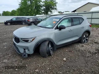 2024 Volvo XC40 Plus Dark Theme with VIN YV4L12UL7R2323969, listed as a Copart auction lot 59028395 with 44,304 mi miles and Salvage title. Bid and sale history available at DreamBid. Image 1.