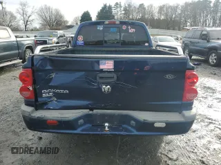 2007 Dodge Dakota SLT with VIN 1D7HE48K67S192580, listed as a Copart auction lot 44612305 with Not Provided miles and Salvage Title. Bid and sale history available at DreamBid. Image 6.