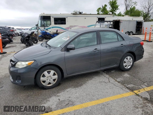 2011 Toyota Corolla L with VIN 2T1BU4EE8BC623612, listed as a Copart auction lot 54932955 with 129,744 mi miles and Clean Title. Bid and sale history available at carsss.com. Image 1.