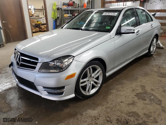 2014 Mercedes-Benz C-Class C 250 Sport with VIN WDDGF4HB9EA949094, listed as a Copart auction lot 45797175 with NaN miles and Salvage Title. Bid and sale history available at carsss.com. Image 1.