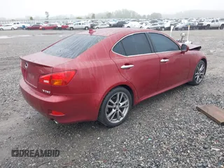 2008 Lexus IS with VIN JTHBK262085061532, listed as a IAAI auction lot 41931577 with 244,834 mi miles. Bid and sale history available at carsss.com. Image 4.