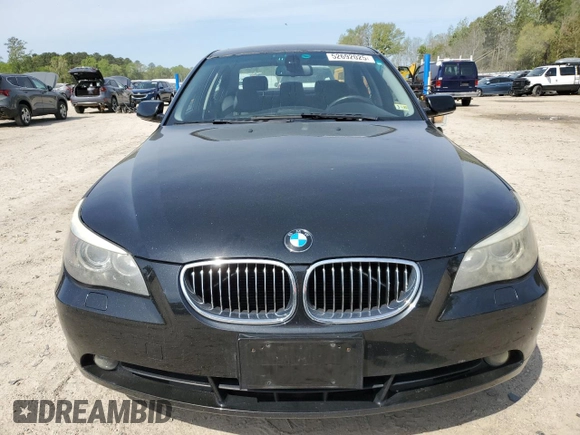 2007 BMW 5 Series 530xi with VIN WBANF73517CY17309, listed as a Copart auction lot 52692025 with 90,817 mi miles and Salvage title. Bid and sale history available at DreamBid. Image 5.