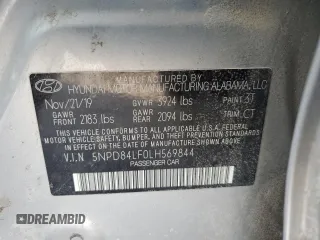 2020 Hyundai Elantra SEL with VIN 5NPD84LF0LH569844, listed as a Copart auction lot 44414925 with 137,974 mi miles and Salvage Title. Bid and sale history available at carsss.com. Image 14.